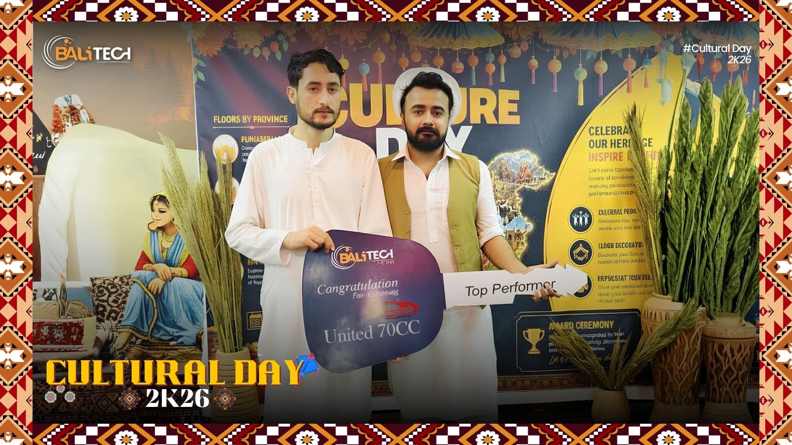 BALITECH Culture Day and Prize Distribution — top performer award