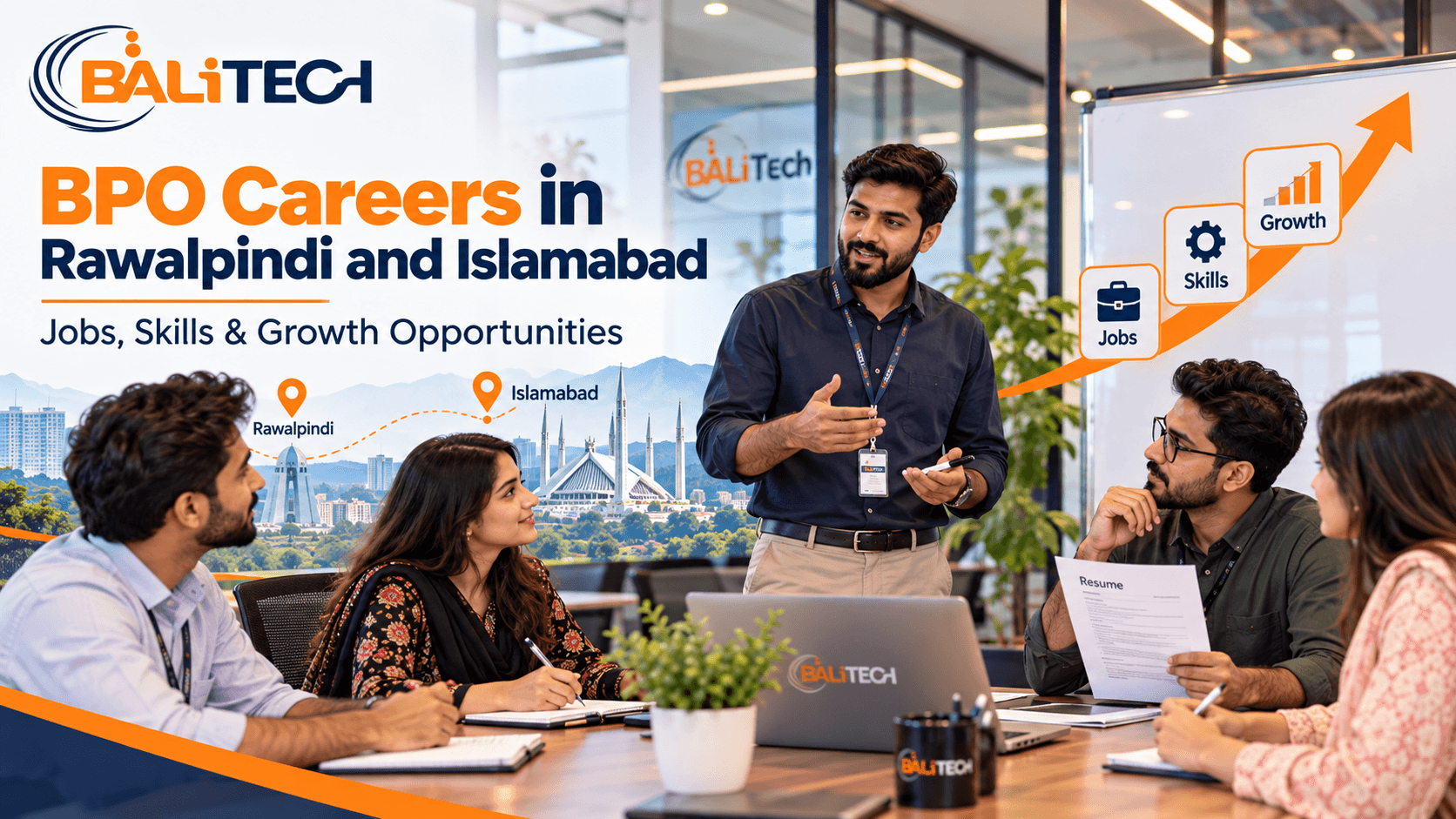 Explore BPO and call center careers in Rawalpindi and Islamabad. Learn about fresher jobs, night shifts, skills, career growth and how to apply at BaliTech.