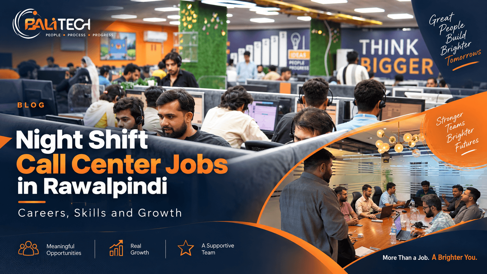 Explore night shift call center jobs in Rawalpindi, useful skills, career paths, workplace considerations and current job opportunities at BaliTech.